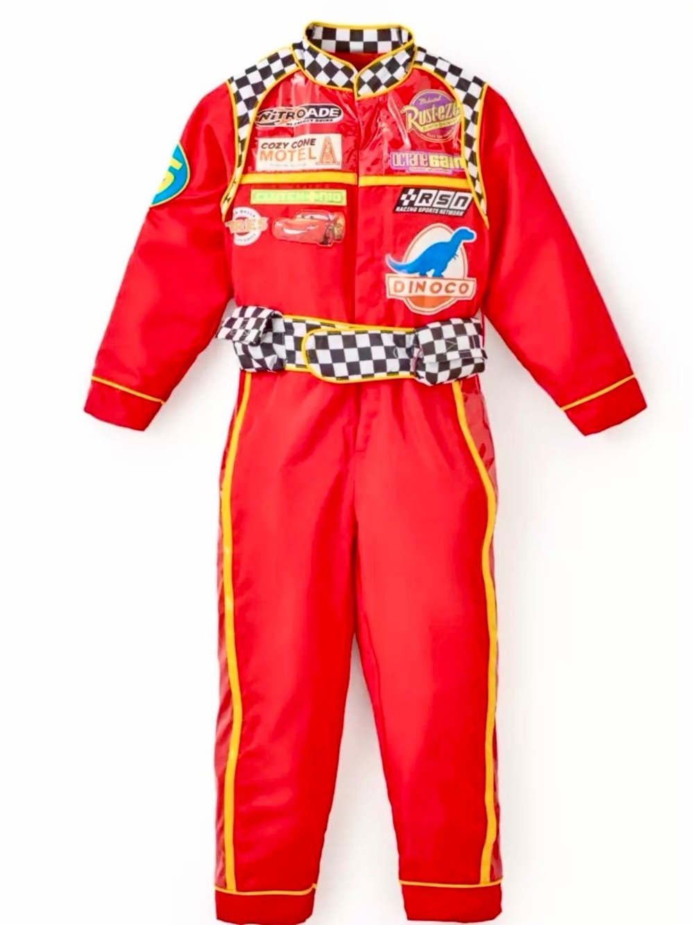 Disney Original Lightning McQueen Light-Up  Costume for Kids size 9/10 New